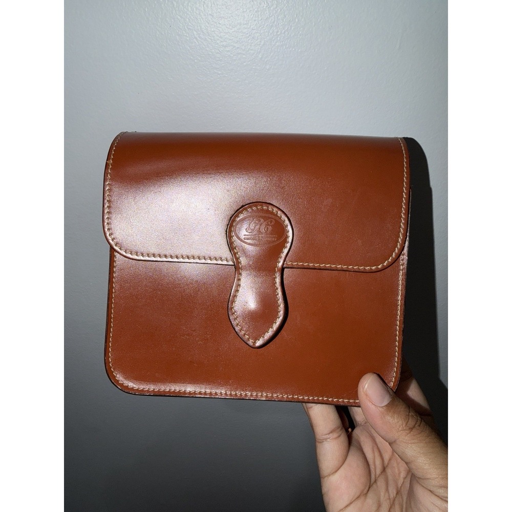 George Cleverley Toiletry Bag Pouch Tan Brown M